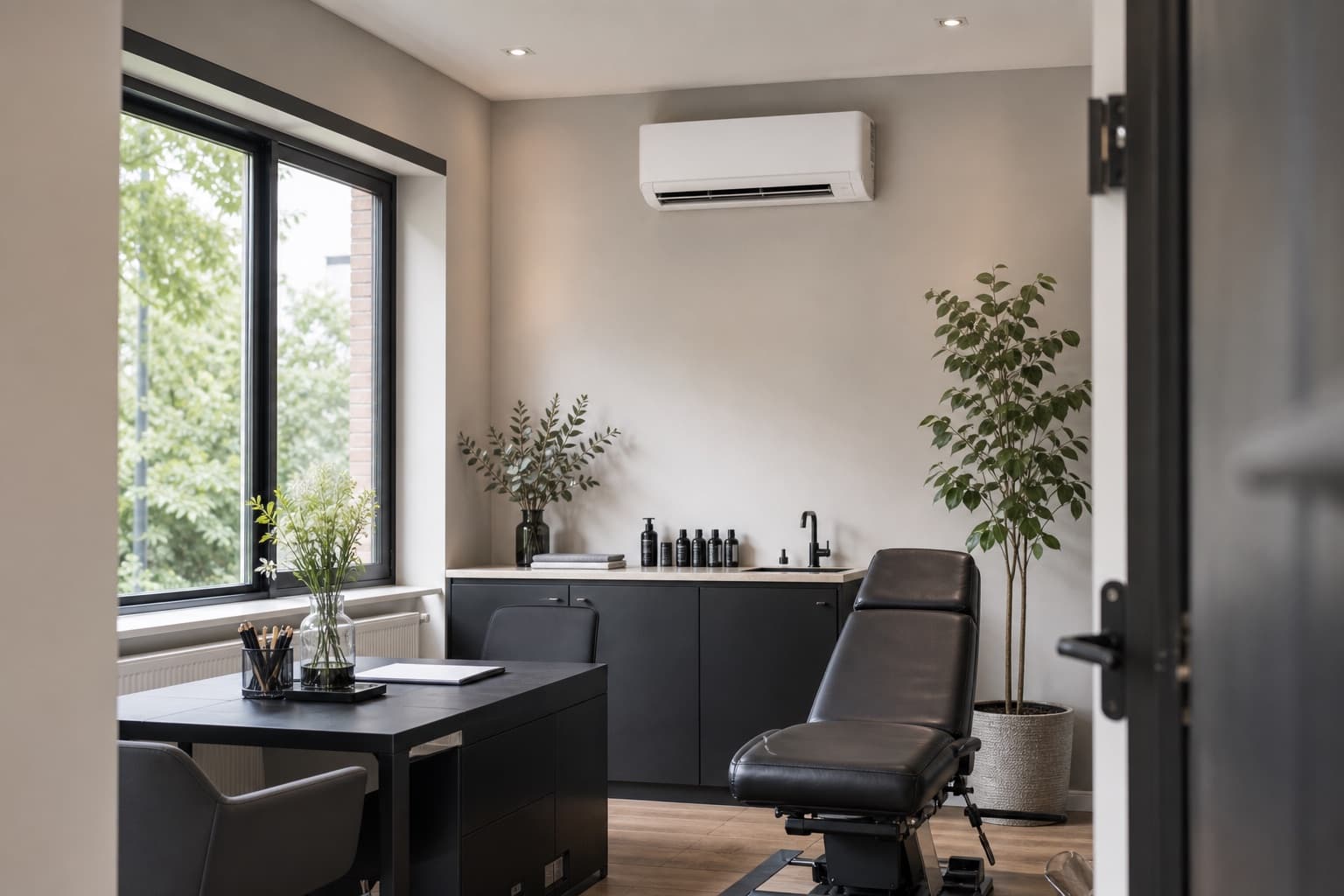 Kleine zakelijke ruimte met airco