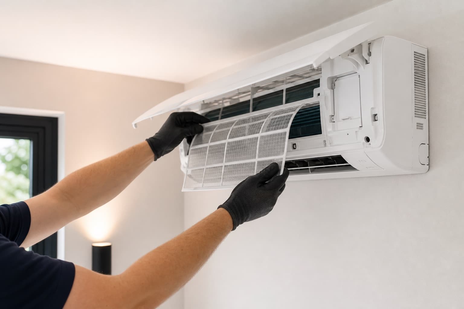 Onderhoud aan airco binnenunit
